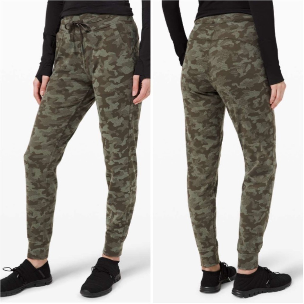 Lululemon Ready to Rulu Jogger 29" Heritage Camo Dark Olive Green Twill Size 2